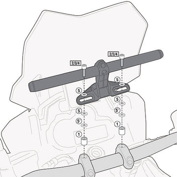 Triumph Tiger 800 XC [2011–2017] – Montagekit für Smart Bar oder Smart Mount
