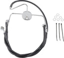 harley davidson flhr [DRAG SPECIALTIES] – Verlängertes schwarzes Vinyl-Bremsleitungs-Kit-1