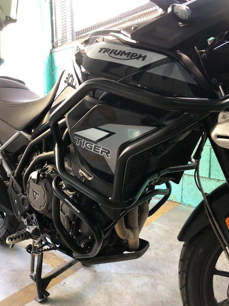 Triumph Tiger 850 Sport [2021-2025] - Tank protection bar Solid perspective view