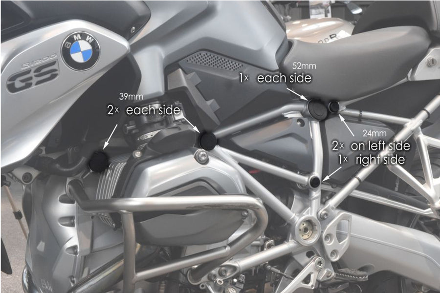BMW R 1200 GS [2018] – fairing attachments – black