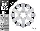 Harley-Davidson Vrscaw 1250 V Rod [2008, 2009-2010, 2010, 2009] - Fixed brake disc Skull - Image 4