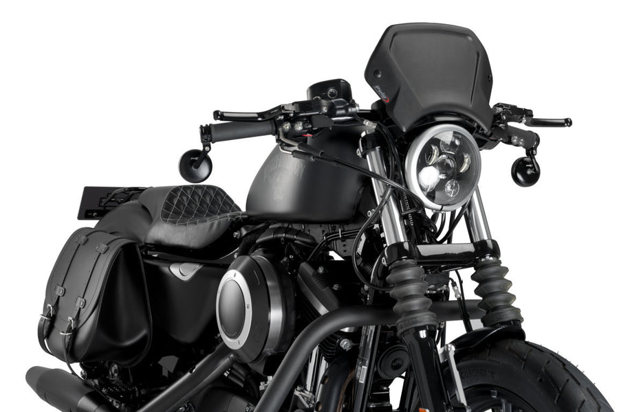 HARLEY DAVIDSON SPORTSTER 883 IRON XL 883 N [2012] – ALU Frontplatte – Schwarz