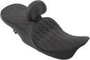 harley davidson flhri [DRAG SPECIALTIES] – Vorne positionierte 2-Up Touring-Ledersitzbank mit niedrigem Profil-2