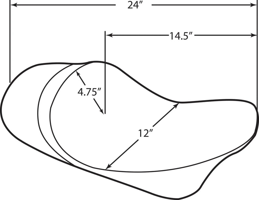 harley davidson flhr [DRAG SPECIALTIES] - Forward flat single seat with EZ-ON mount