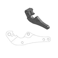 Husaberg FS 570 Supermoto [2010-2011] - Versatzhalterung für OEM-Bremssattel – Oberfläche: Schwarz – Bild 9