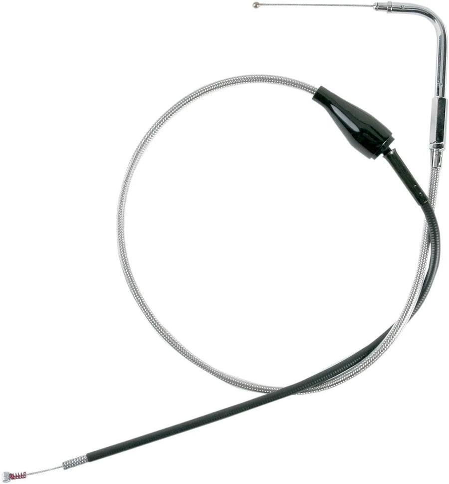 harley davidson flhri [DRAG SPECIALTIES] - Stainless steel jacketed idle cable