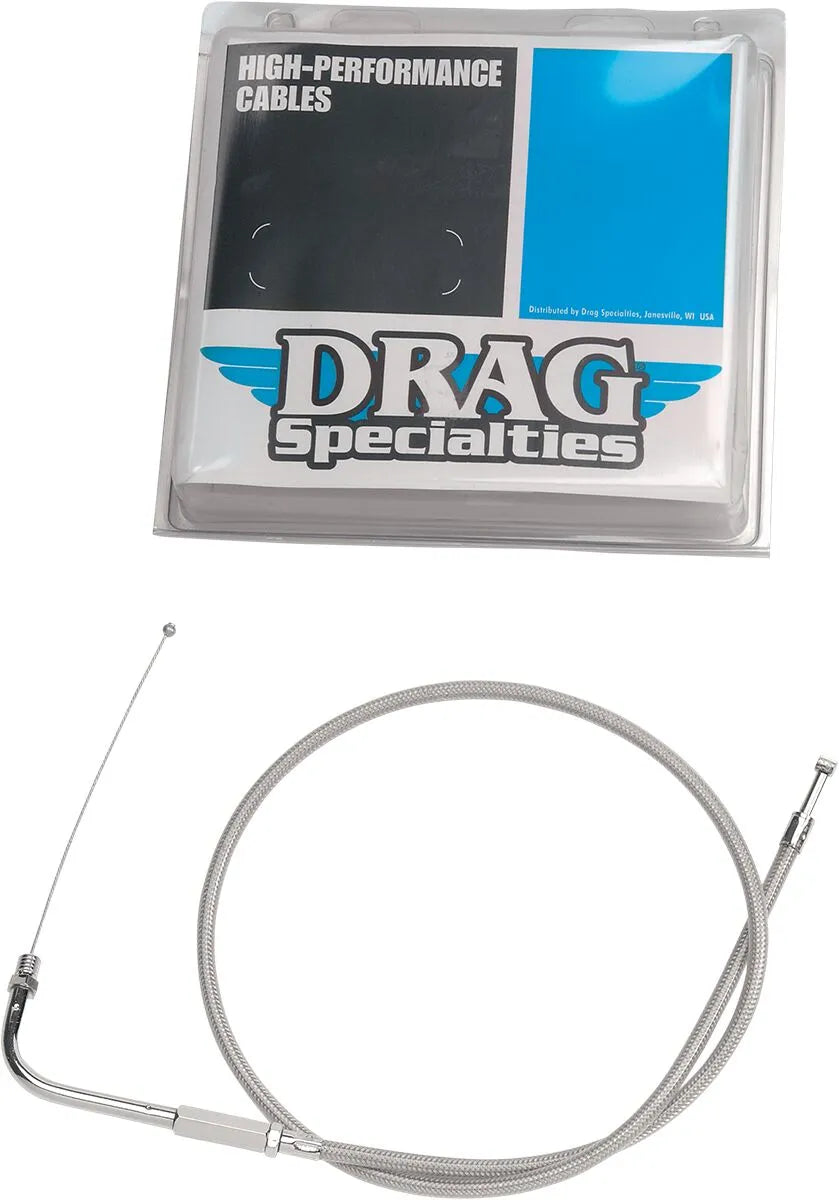 harley davidson fxs [DRAG SPECIALTIES] – Edelstahl-ummanteltes Leerlaufkabel