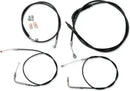 Harley Davidson Fxst [LA CHOPPERS] – Standard Schwarz Vinyl Lenkerzug/Bremsleitung Kit