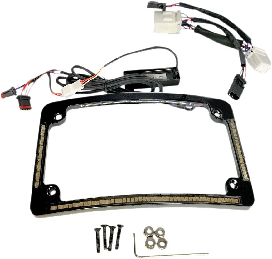 Harley-davidson Road Glide ST [CUSTOM DYNAMICS] – LED radius license plate frame