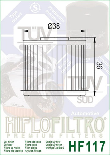 Honda CRF 1100 Africa Twin SD08 [HIFLOFILTRO] - Ölfilter - 0