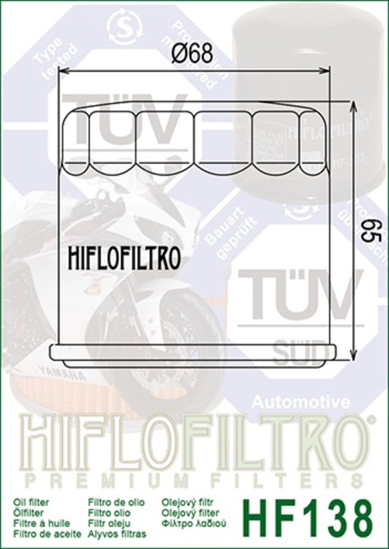 Suzuki SV 650 SV650A [HiFlofiltro] - Racing oil filter