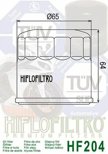 Triumph Tiger 800 XR TIG800 [HiFlofiltro] - Racing oil filter - 0