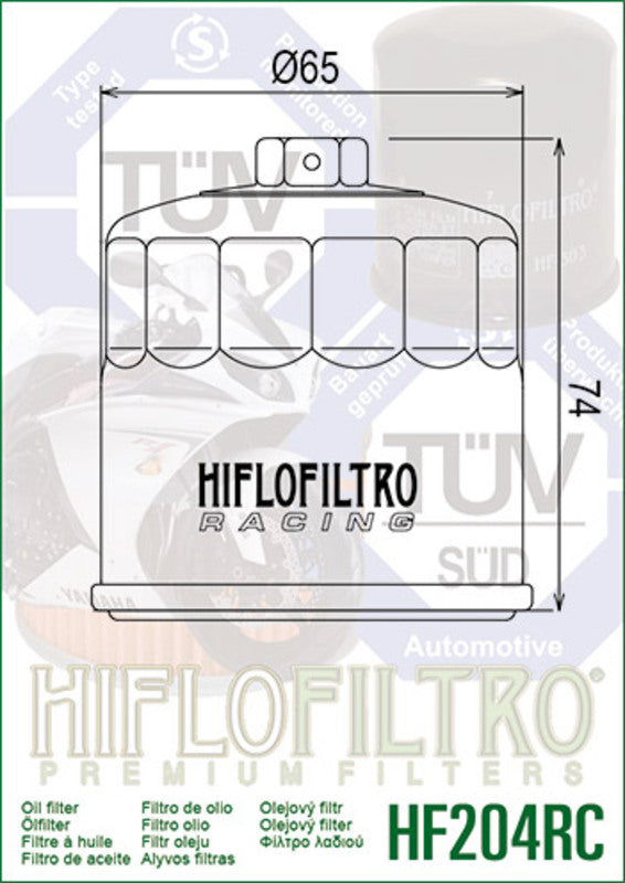 Triumph Bonneville 800 T100 [HiFlofiltro] - Racing oil filter