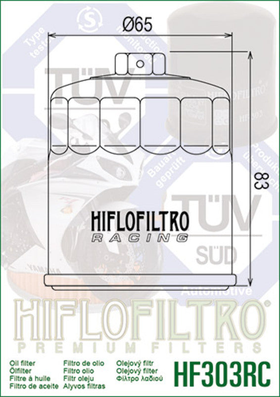 Kawasaki Z 900 ZR900F [HiFlofiltro] - Racing oil filter