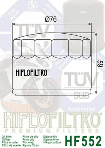 Moto Guzzi 850-T3 California [HIFLOFILTRO] - Oil filter detailed view