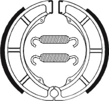 Suzuki M 800 Intruder [TECNIUM] - Street/ATV Organic Brake Shoes - BA052