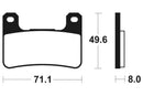 Suzuki V Strom [TECNIUM] - Professional Racing Sintered Metal Brake Pads - MSR306
