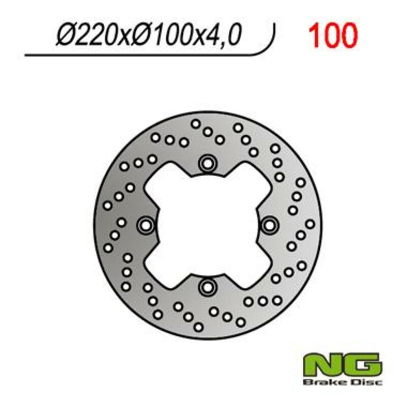 Kawasaki Er 6 F [NG BRAKE DISC] - round rigid brake disc