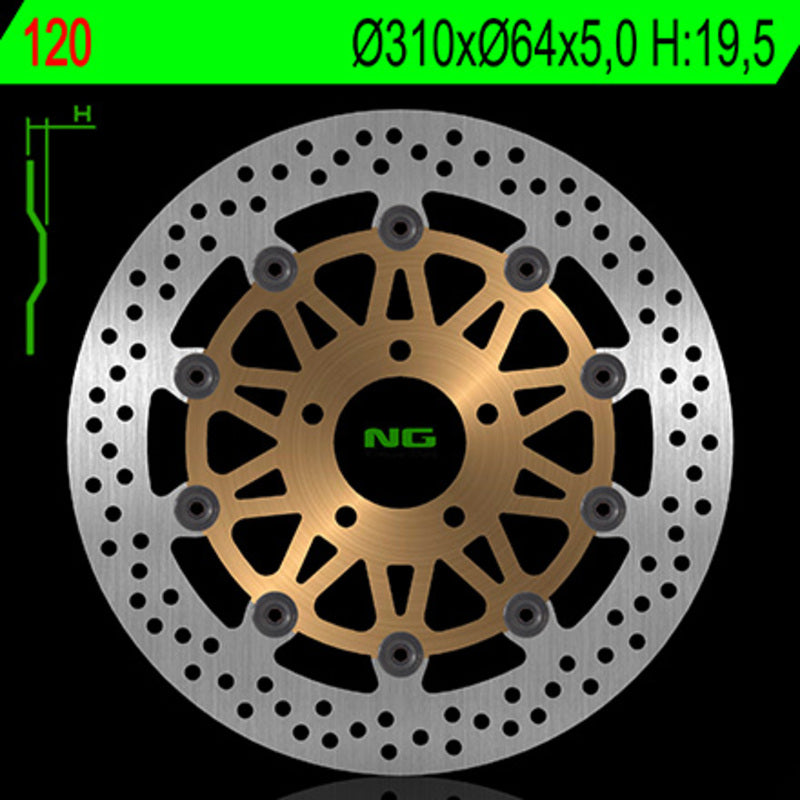 Suzuki Gsf 1200 [NG BRAKE DISC] - round floating brake disc