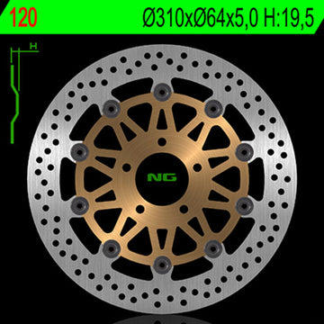 Suzuki Gsf 1200 S Bandit [NG BRAKE DISC] - Bremsscheibe schwimmend rund