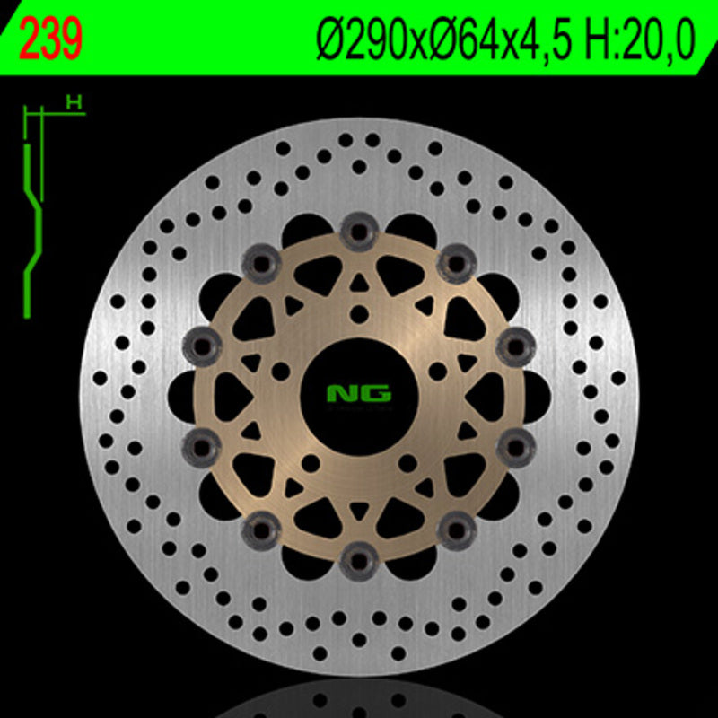 Suzuki Sv 650 [NG BRAKE DISC] - round floating brake disc