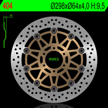 Yamaha Fzs 600 [NG BRAKE DISC] - Bremsscheibe schwimmend rund
