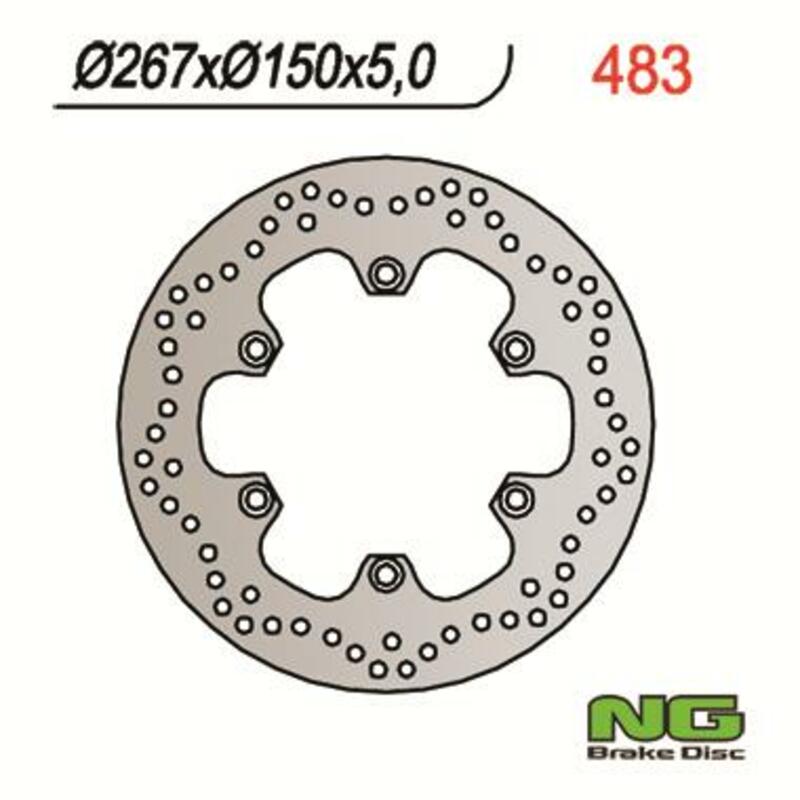 Yamaha Fz 6 [NG BRAKE DISC] - Bremsscheibe rund starr