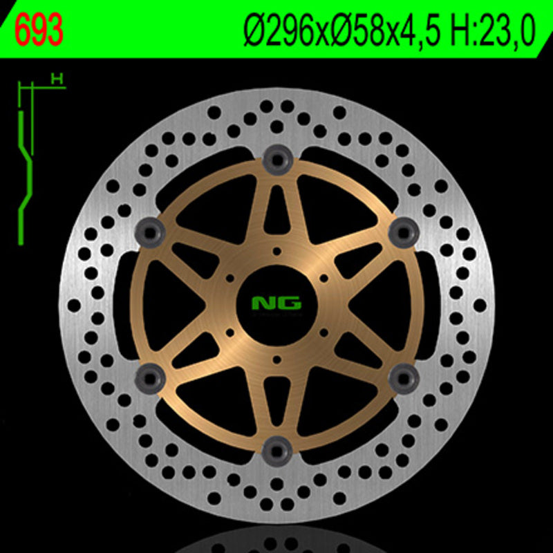 Honda Hornet 600 [NG BRAKE DISC] - round floating brake disc