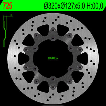 Ktm Smc 690 [NG BRAKE DISC] - Bremsscheibe schwimmend rund