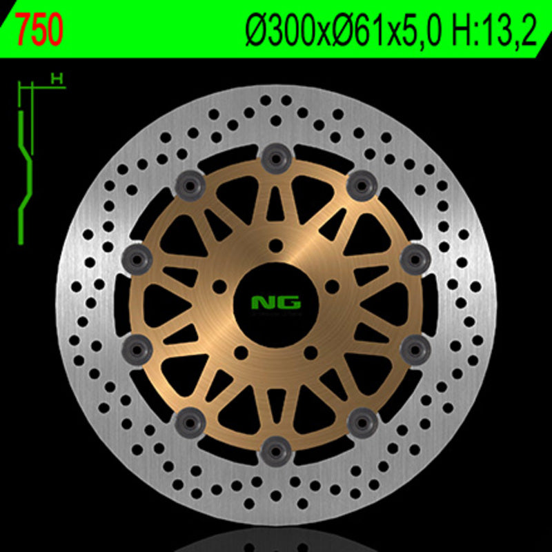 Kawasaki Z 1000 [NG BRAKE DISC] - round floating brake disc