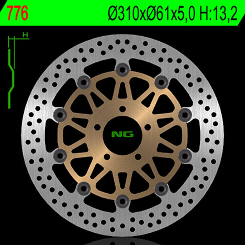 Kawasaki Zxr 400 [NG BRAKE DISC] - round floating brake disc