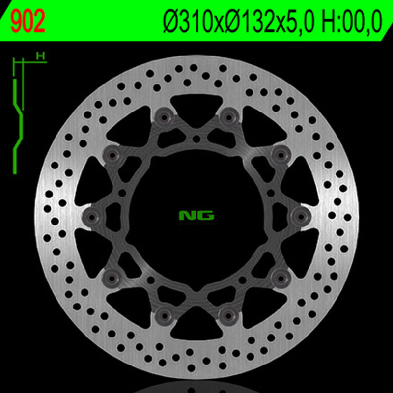 Yamaha Xt 1200 Z Super Tenere [NG BRAKE DISC] - round floating brake disc