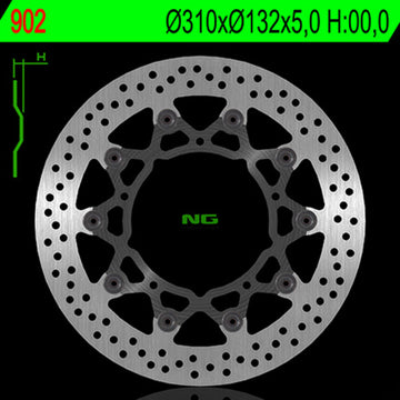 Yamaha Xt 1200 Z Super Tenere [NG BRAKE DISC] - Bremsscheibe schwimmend rund