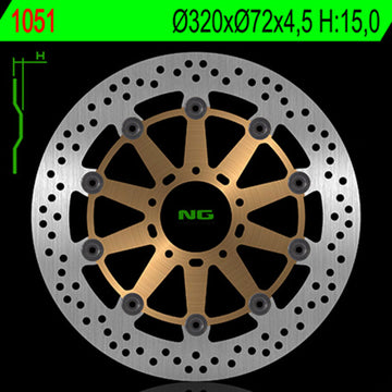 Ducati 749 [NG BRAKE DISC] - Bremsscheibe schwimmend rund