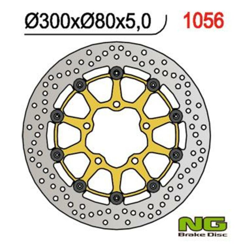 Kawasaki Kle 650 [NG BRAKE DISC] - round floating brake disc