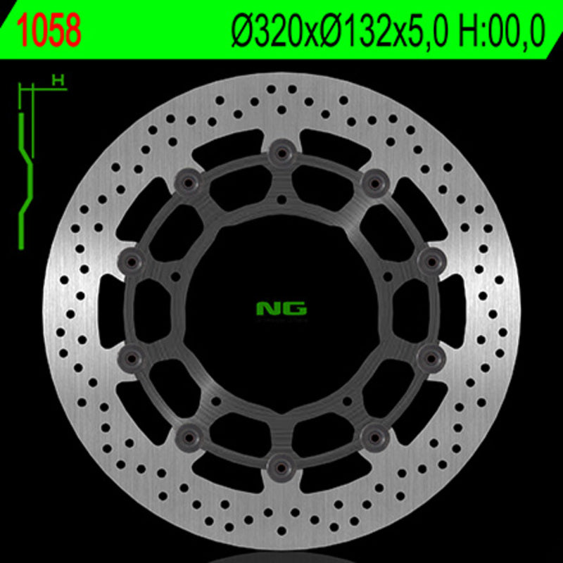 Yamaha Xvs 1300 [NG BRAKE DISC] - Bremsscheibe schwimmend rund