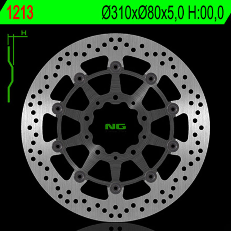 Kawasaki Zr 400 [NG BRAKE DISC] - Bremsscheibe schwimmend rund