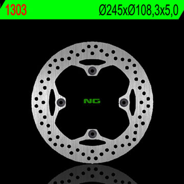 Ducati Monster 1100 [NG BRAKE DISC] - round rigid brake disc