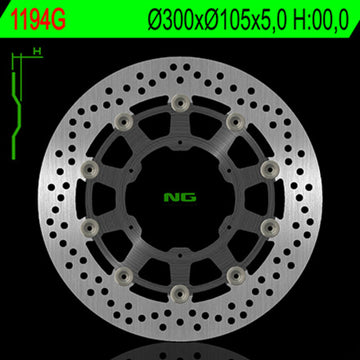 Bmw F 800 Gs [NG BRAKE DISC] - Bremsscheibe schwimmend rund
