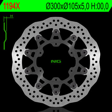 Aprilia Pegaso 650 [NG BRAKE DISC] - Bremsscheibe Wave schwimmend