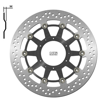 Honda Xl 1000 V Varadero [NG BRAKE DISC] - Bremsscheibe schwimmend rund