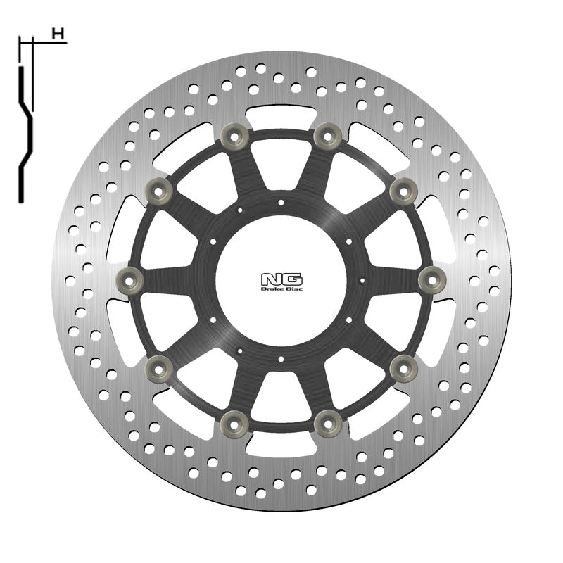 Honda Xl 1000 V Varadero Abs [NG BRAKE DISC] - round floating brake disc