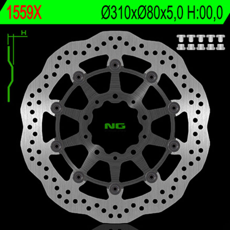 Kawasaki Gtr 1400 [NG BRAKE DISC] - Wave floating brake disc