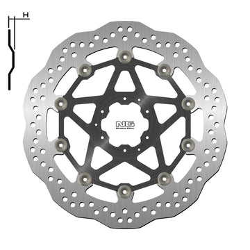 Honda Crf 1000 [NG BRAKE DISC] - Bremsscheibe Wave schwimmend