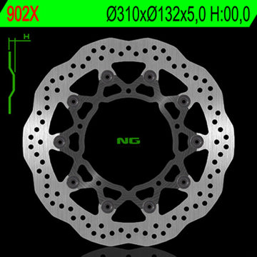 Yamaha Xt 1200 [NG BRAKE DISC] - Bremsscheibe Wave schwimmend