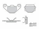 Aprilia SX 125 KX1 [Brembo] - brake pads-1