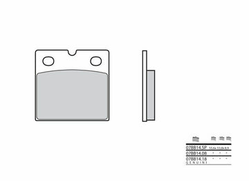 Moto Guzzi Le Mans 3 [Brembo] - sinter metal brake pads