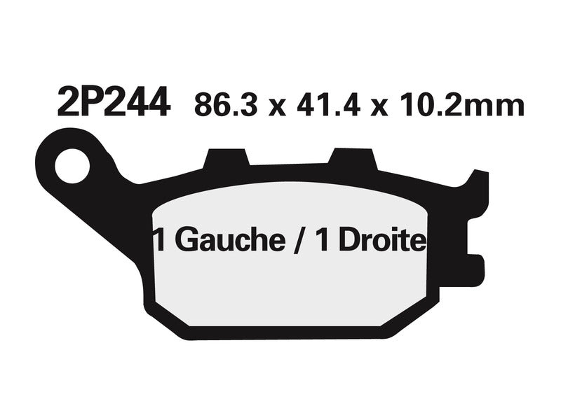 Suzuki SV 650 SV650A [Nissin] - semi -metallic brake pads