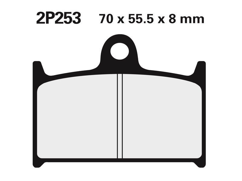 Triumph Trophy 900 [NISSIN] - Street/Off-Road Sintered Metal Brake Pads - 2P-253ST