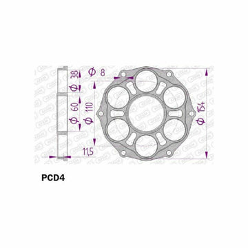 Ducati Monster 1200 [AFAM] - sprocket cover - type 51804/51803 - 0